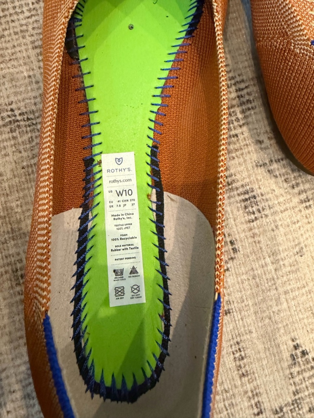 Rothy’s Retired Flats In Fawn Size 10 - Picture 7 of 9